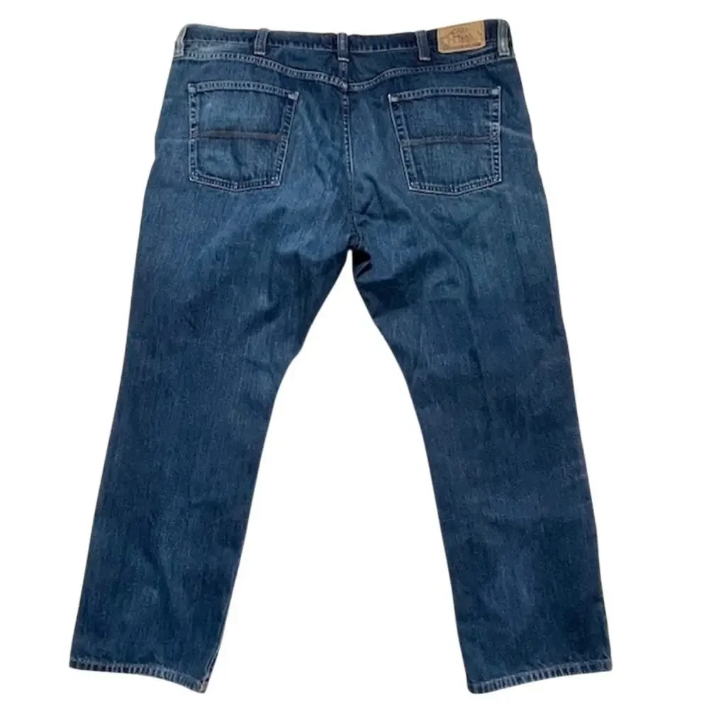 L.L.Bean Standard Fit Jeans 44x30 Classic Straight Denim Cotton Heritage Rugged